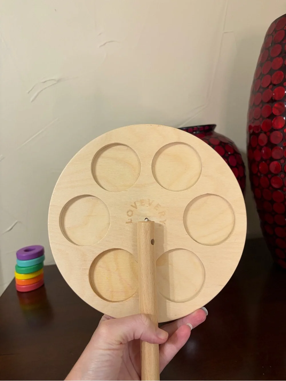 Lovevery Wooden Montessori Stacking Sorting Toy from the Babbler Play Kit